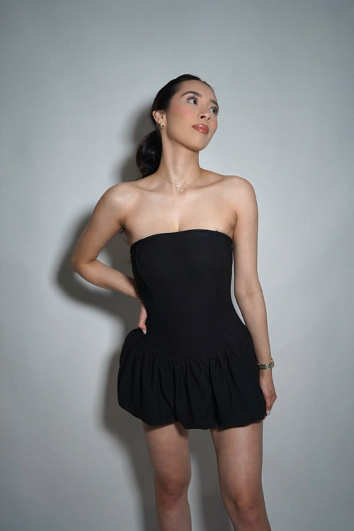 BLACK BUBBLE DRESS